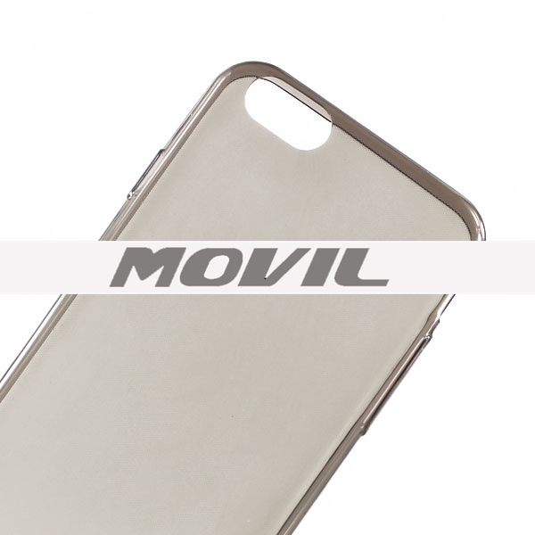 NP-2353 Ultra delgado transparente TPU funda para iPhone 6-15